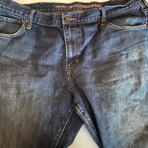 Old Navy Men's y2k Denim Pants Size 42 30 Bootcut Thrashed Flaw